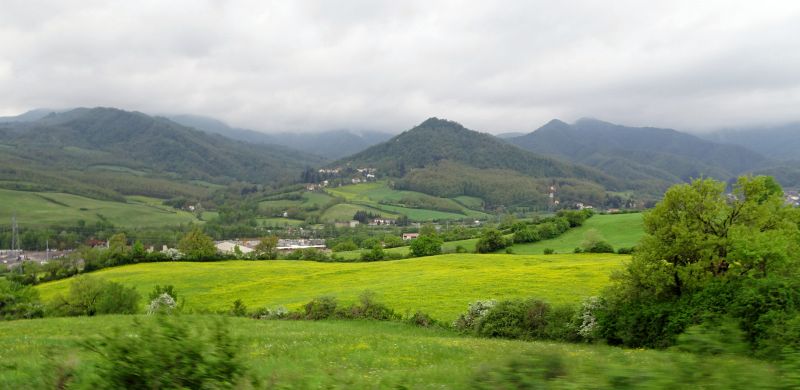 die Hügel der Reggia Emiliana
